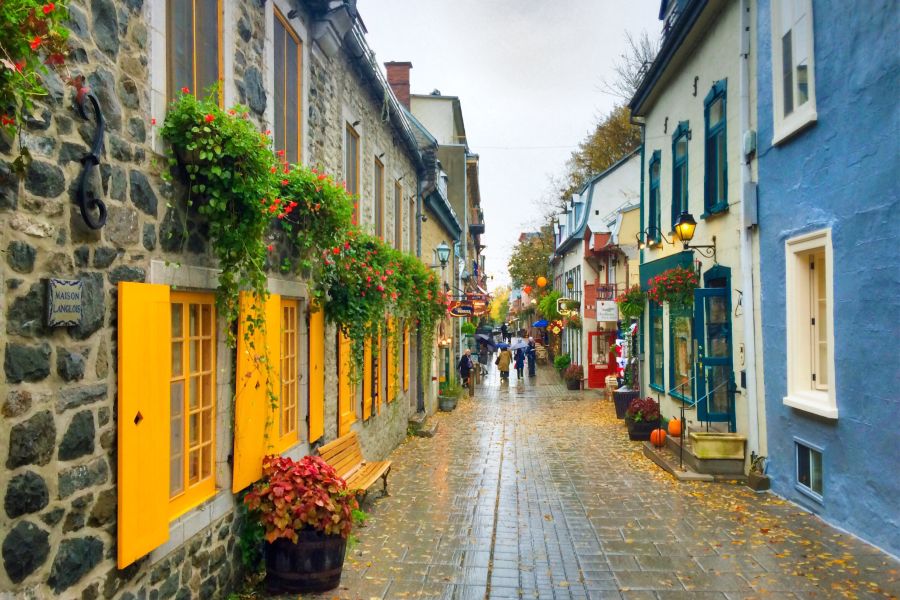 Quartier Petit-Champlain in Quebec City in Canada.
