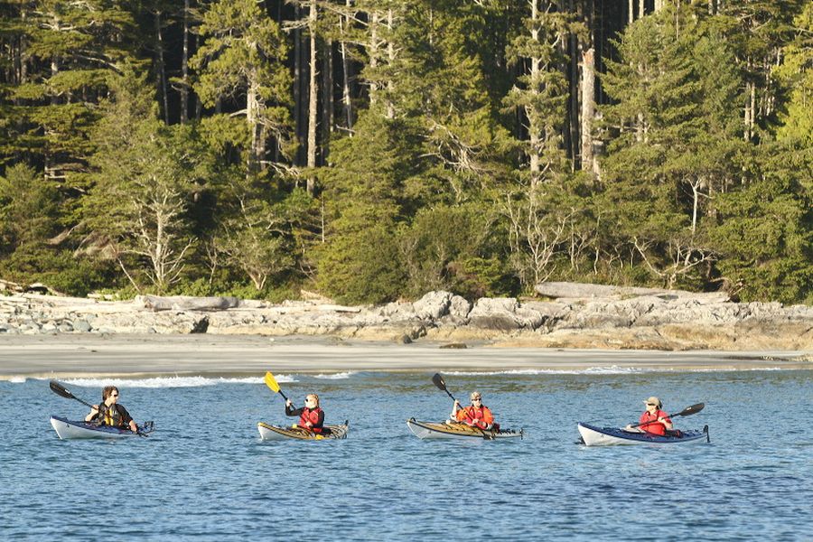 Canada excursie Kajakken bij Meares Island Tofino Sunshine Coast