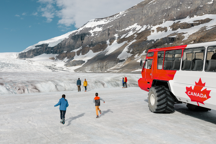 Canada excursie Ice Explorer Athabasca Glacier Skywalk Rocky Mountains