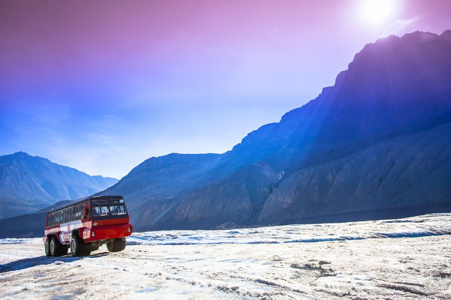 Canada excursie Ice Explorer Athabasca Glacier Skywalk Rocky Mountains