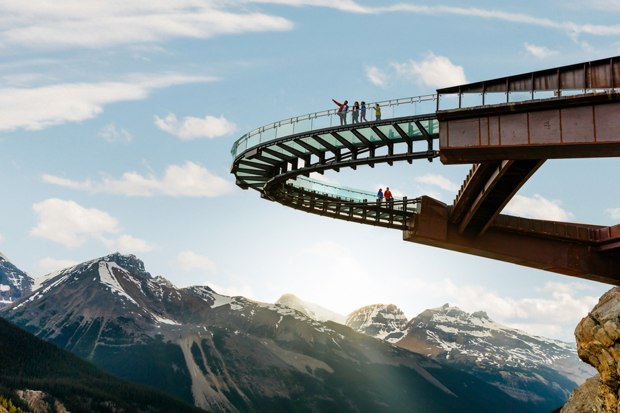 Canada excursie Ice Explorer Athabasca Glacier Skywalk Rocky Mountains
