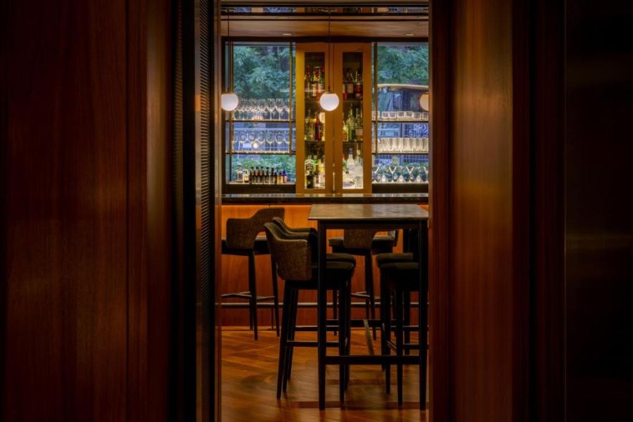 De bar van The Anndore House in Toronto tijdens een rondreis door Oost-Canada