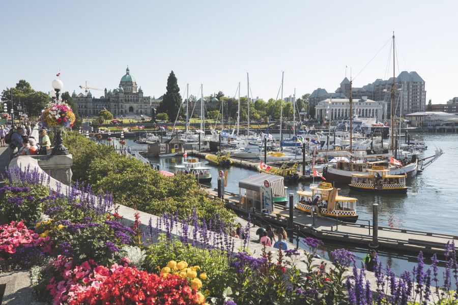 De haven van Victoria in British Columbia in Canada.