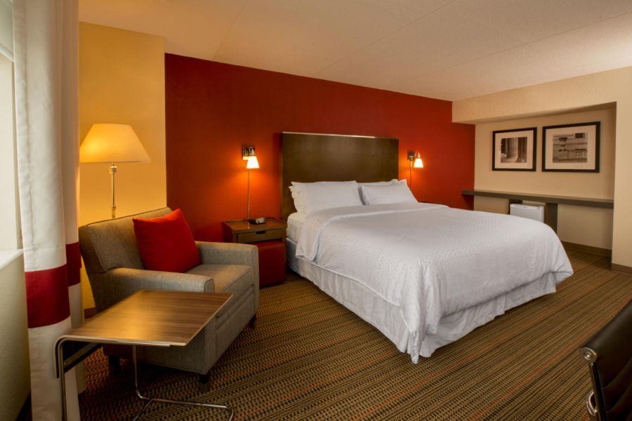 Hotel kamer van Four Points by Sheraton in Winnipeg in Manitoba in Canada.