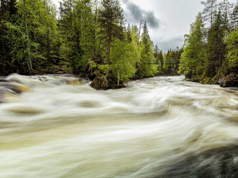 Raften in de Kitka rivier, Ruka