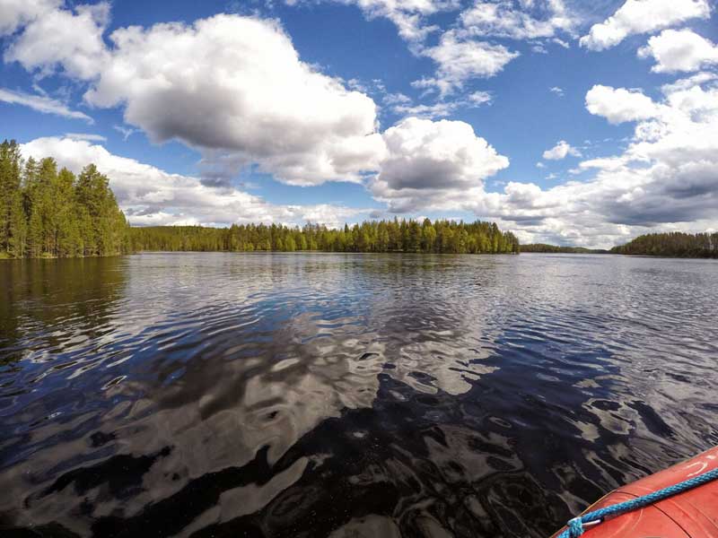 Kanotocht in Oulanka Nationaal Park
