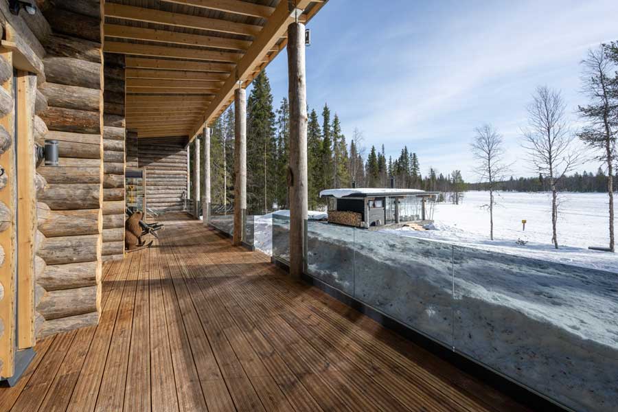 Villa Kuura uitzicht Ruka Villas met BBI Travel