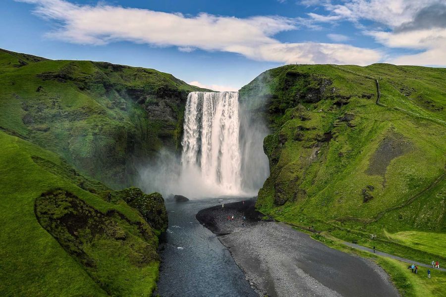 IJsland, Skogafoss