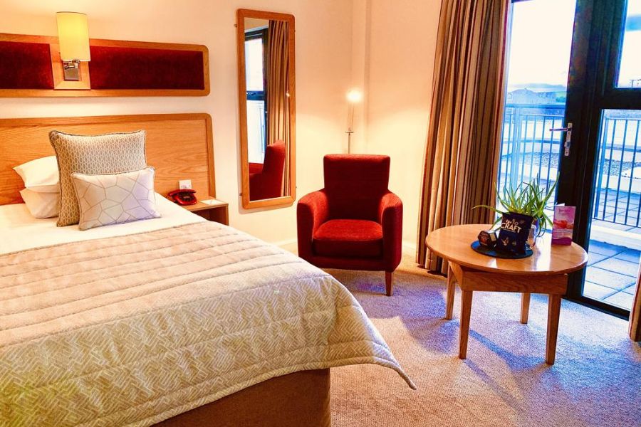 Tweepersoonskamer in het Bayview Hotel Bushmills