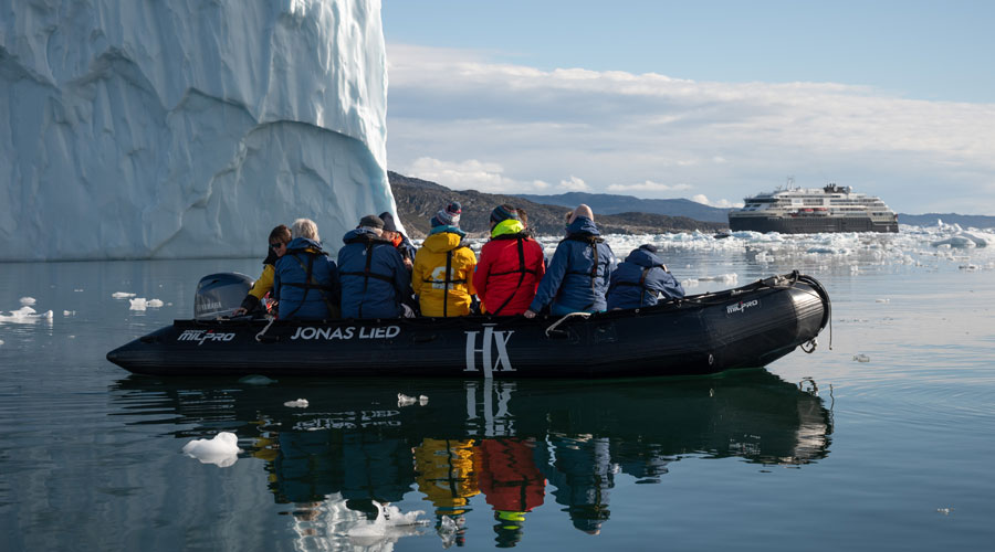 Boottocht met expeditieboot in Groenland