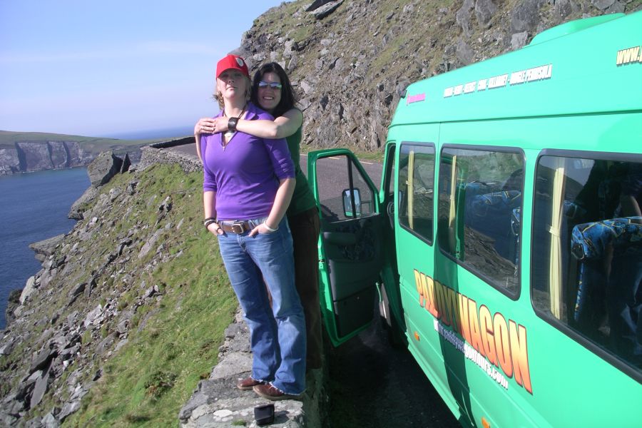 Dingle Slea Head, budgetreis per bus Ierland