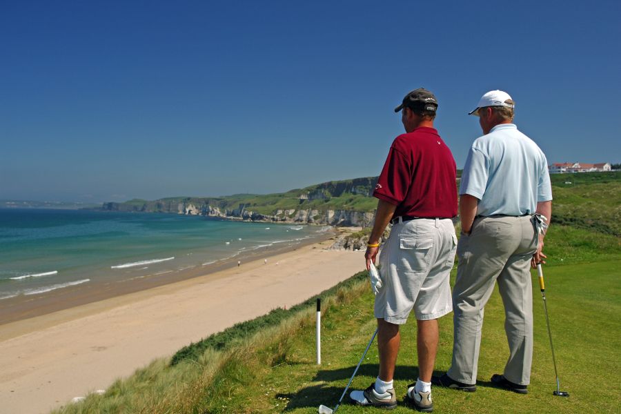 Portrush golfbaan Ierland rondreis met eigen auto en ferry