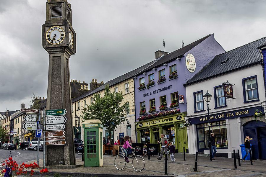 Westport, vliegreis Ierse Westkust