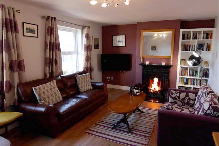 Woonkamer 7-kamer cottage, Ryans Retreats