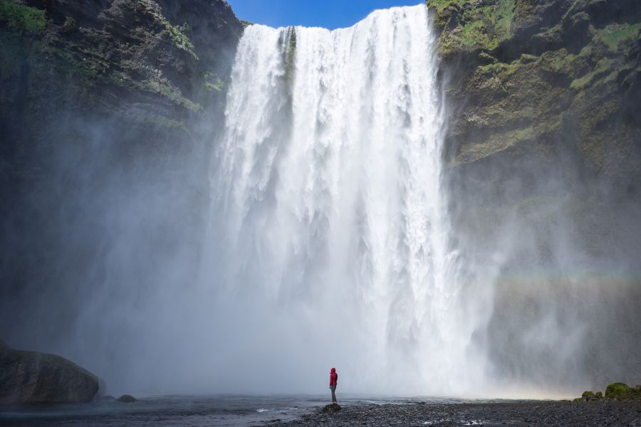 Skogafoss waterval Zuid-IJsland