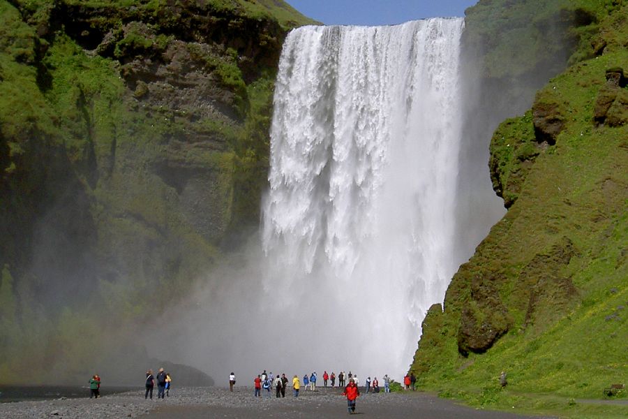 Skogafoss, busrondreis IJsland