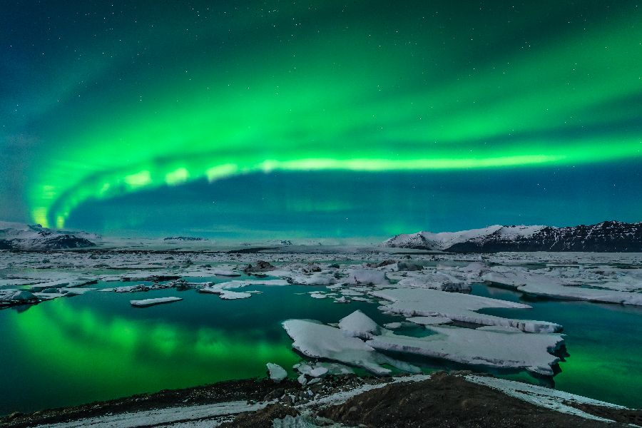 Jökulsarlon Glacier Lagoon, busrondreis IJsland