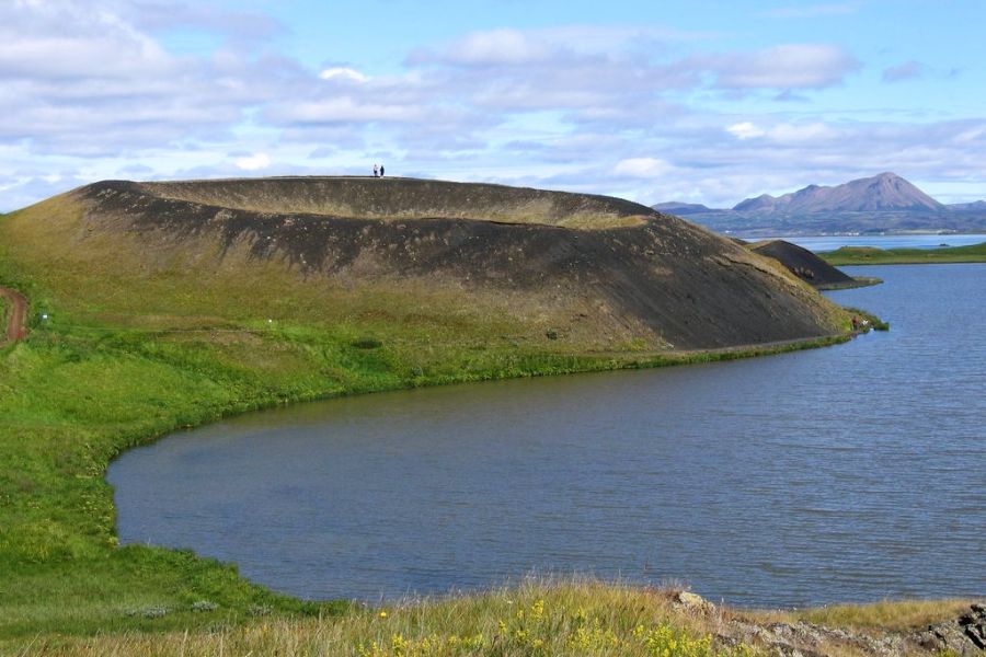 Myvatn pseudokraters, busrondreis IJsland