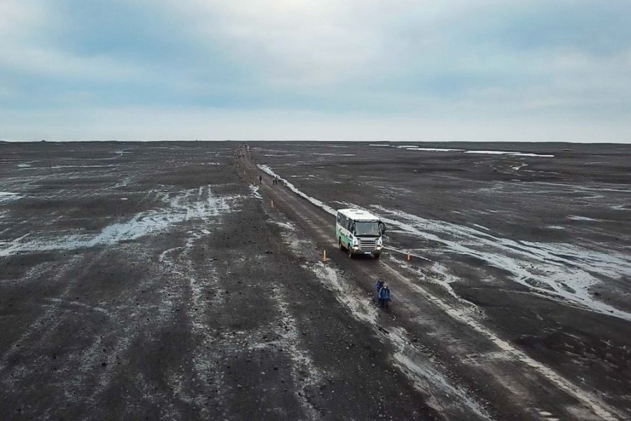 Shuttlebus Vliegtuigwrak Solheimasandur