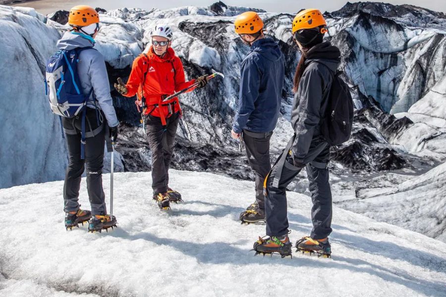 Gletsjerwandeling Solheimajokull IJsland