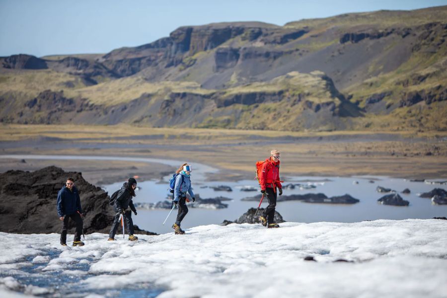 Gletsjerwandeling Solheimajokull IJsland