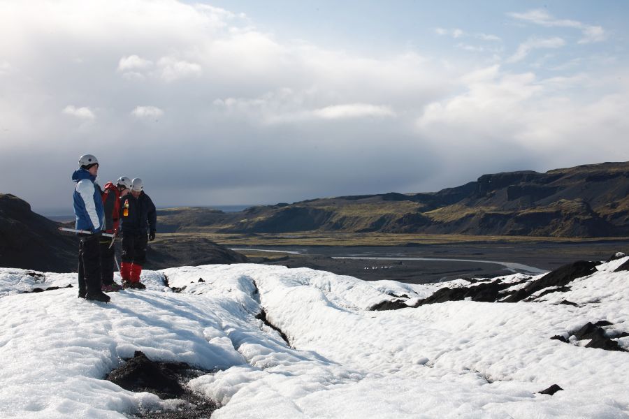 Gletsjerwandeling Solheimajokull IJsland