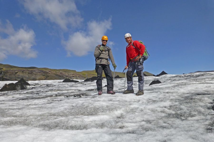 Gletsjerwandeling Solheimajokull IJsland