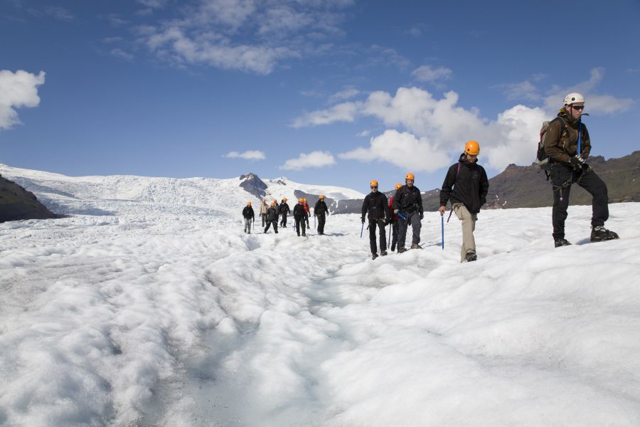 Gletsjerwandeling Solheimajokull IJsland