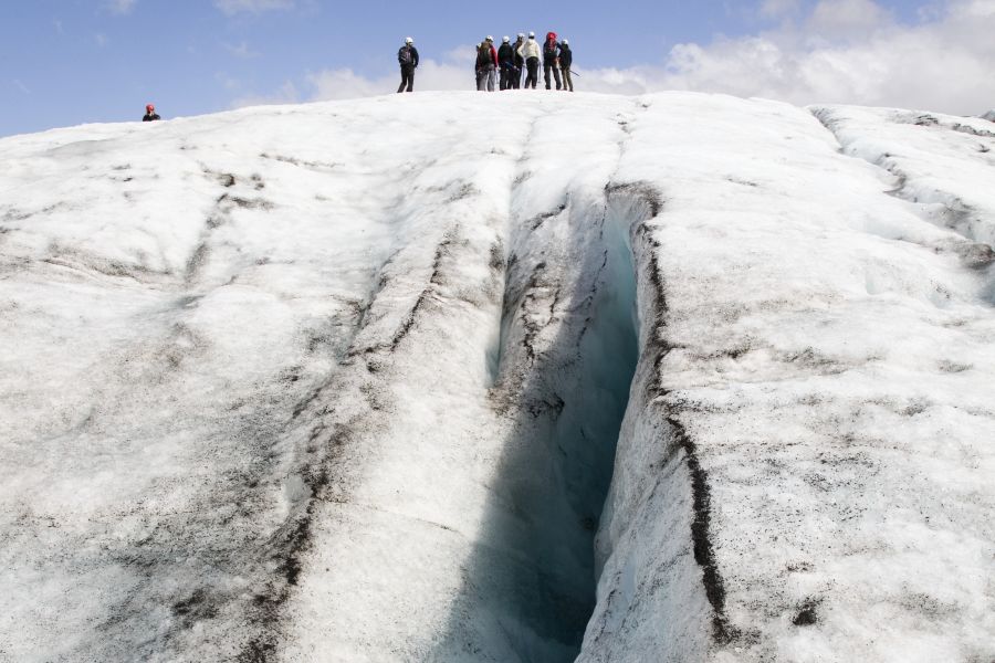 Gletsjerwandeling Solheimajokull IJsland