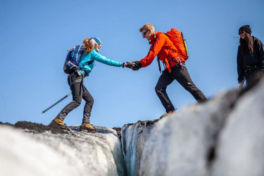 Gletsjerwandeling Solheimajokull IJsland