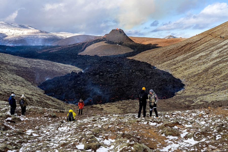 Vulkaan wandeling Fagradalsfjall Reykjanes