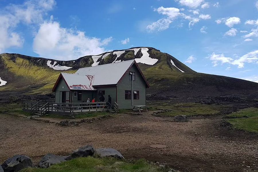 Berghutten IJsland Laugavegur wandelroute