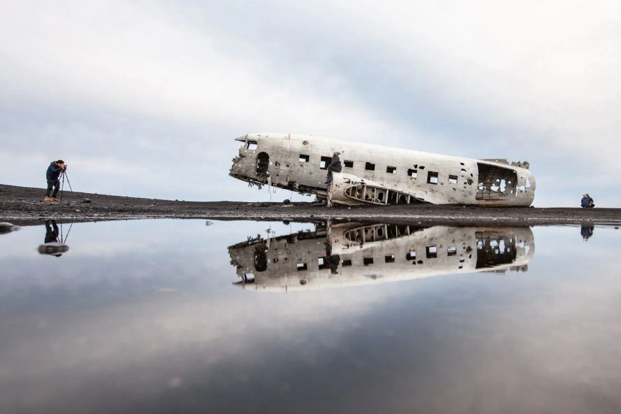Solheimasandur plane wreck Autorondreis IJsland