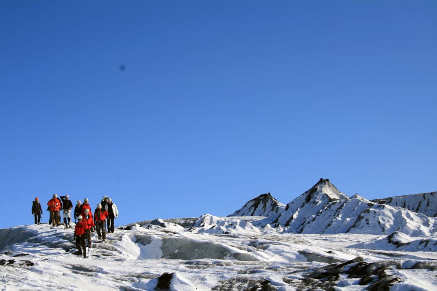 Gletsjerwandeling Autorondreis IJsland