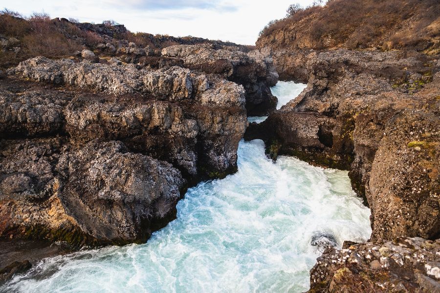 Barnafoss Autorondreis IJsland
