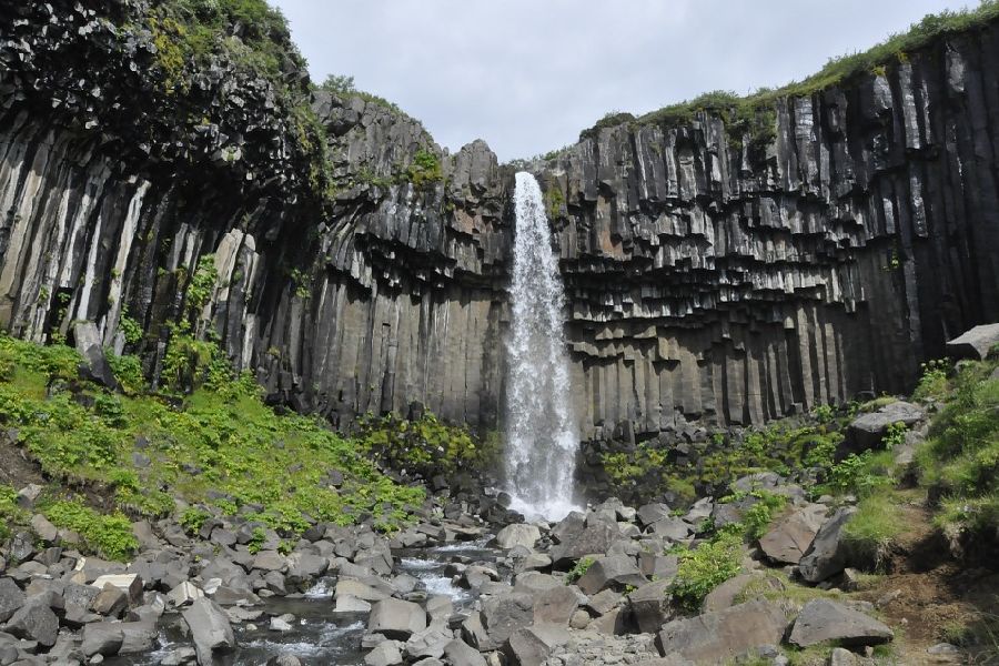 Svartifoss Skaftafell IJsland rondreis vakantiewoningen