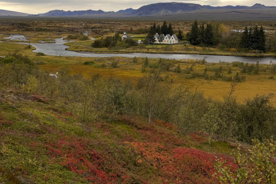 Thingvellir National Park herfstkleuren