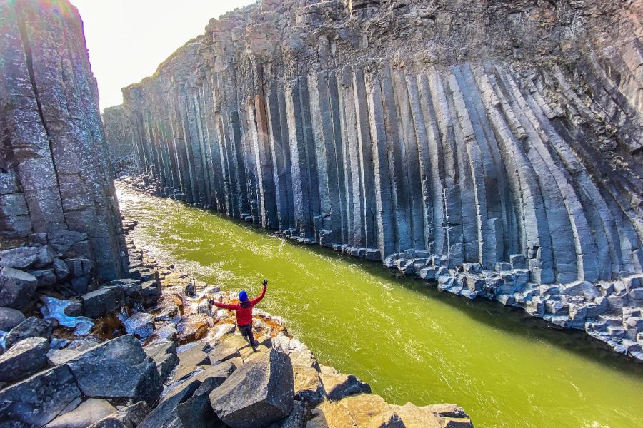 Studlagil canyon Oost IJsland