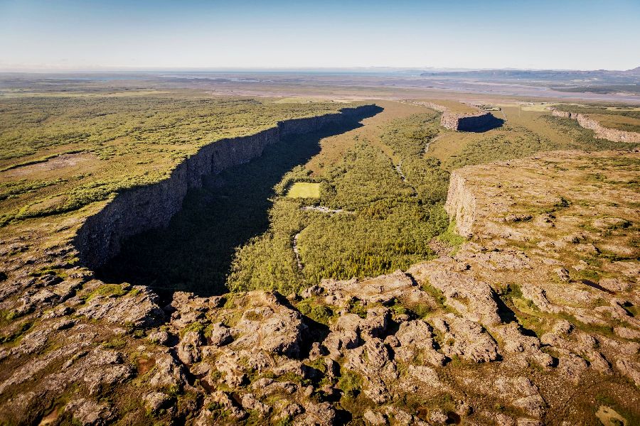 Asbyrgi kloof Autorondreis IJsland