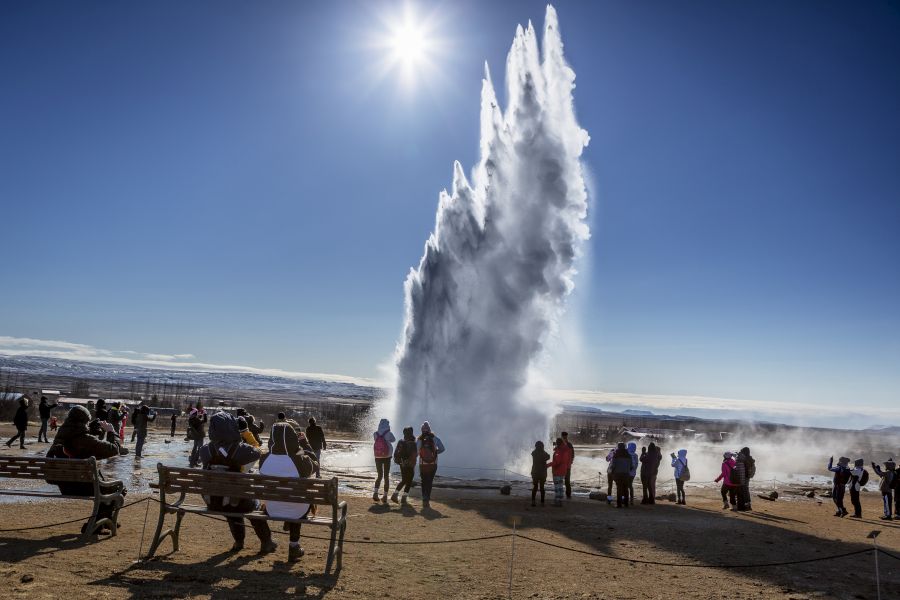 Geysir, Autorondreis IJsland