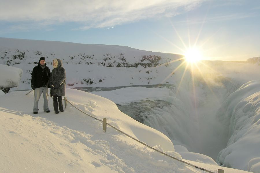 Gullfoss winter IJsland
