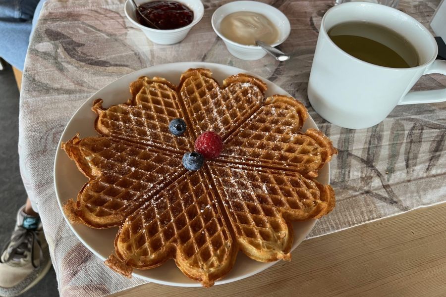 Wafels bij Gala Cabins