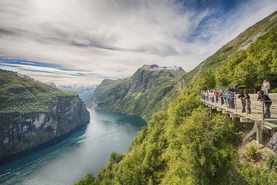Hurtigruten excursie Geiranger met Trollstigen