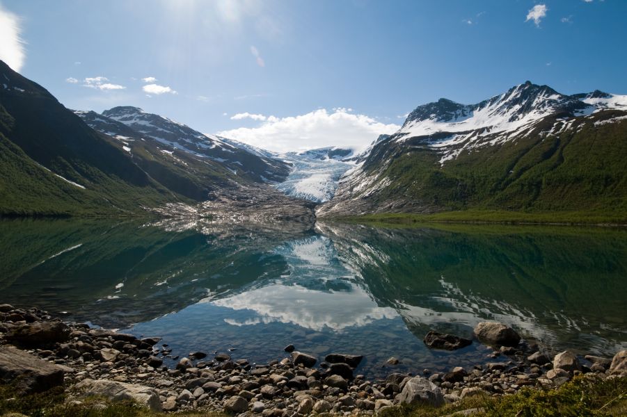 Svartisen Gletsjer Noorwegen 