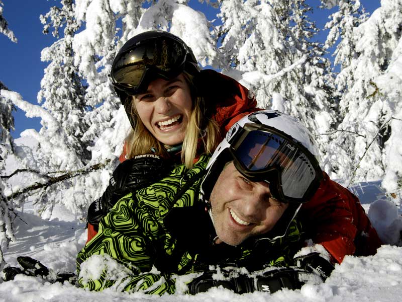 Wintersport in Trysil, Noorwegen