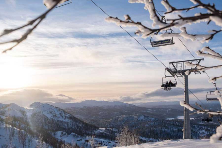 Stoellift in skigebied Rauland