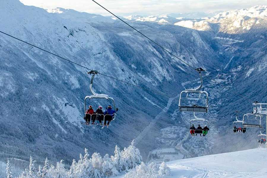 Stoellift van skigeboed Gausta