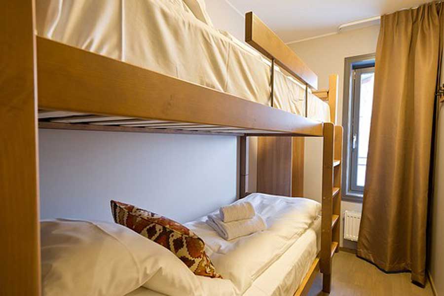 Slaapkamer Skistar Lodge Trysil appartementen, Trysil Noorwegen wintersport 2024/2025 vanaf Groningen of Amsterdam