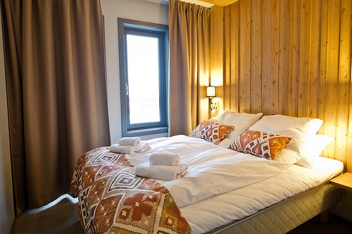 Slaapkamer Skistar Lodge Trysil appartementen, Trysil Noorwegen wintersport 2024/2025 vanaf Groningen of Amsterdam
