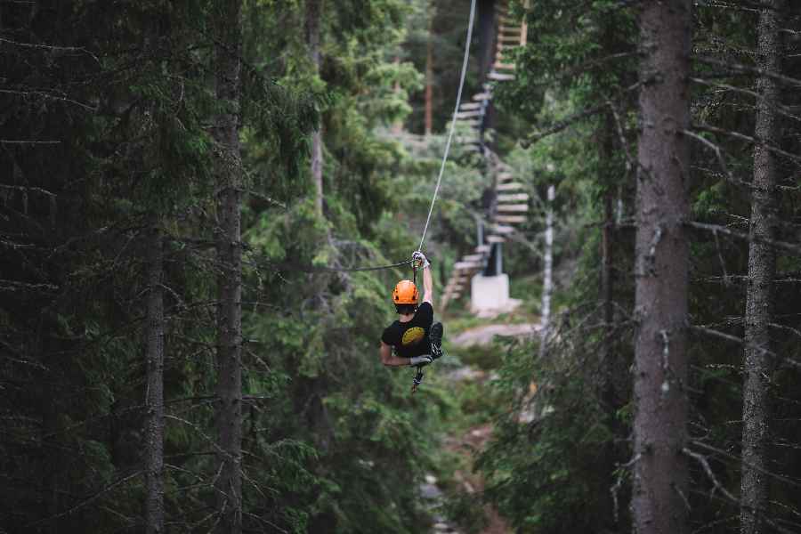 ziplinen in Zweden